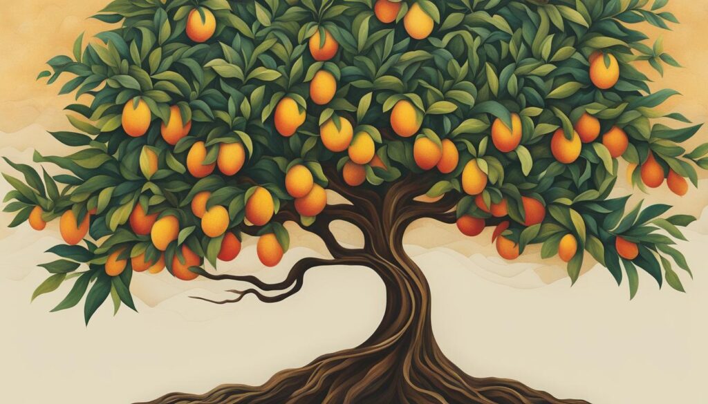 Symbolic representation of the mango tree