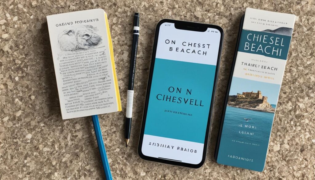 comparison of audiobook and print version of On Chesil Beach