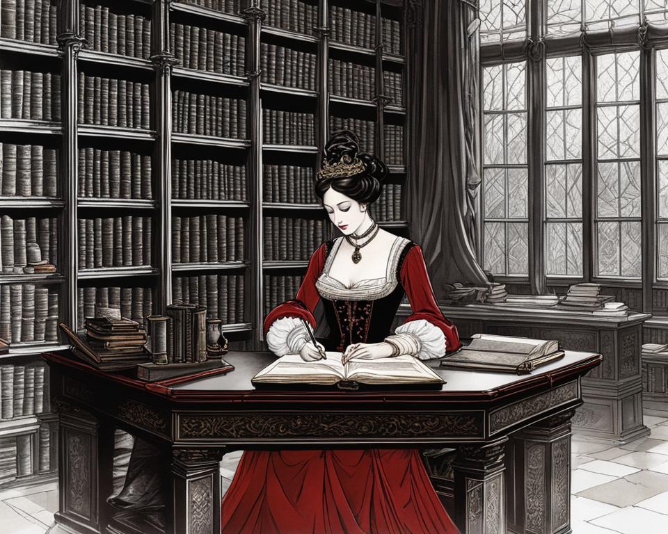 Red Queen writing